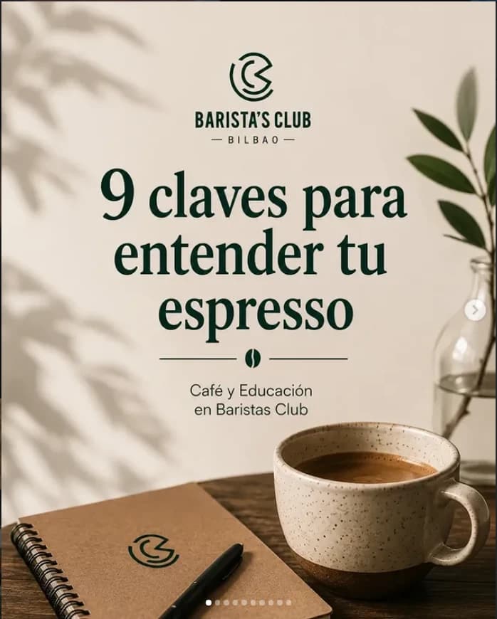 Creatividad de Café y Educación sobre nueve claves para entender el espresso.