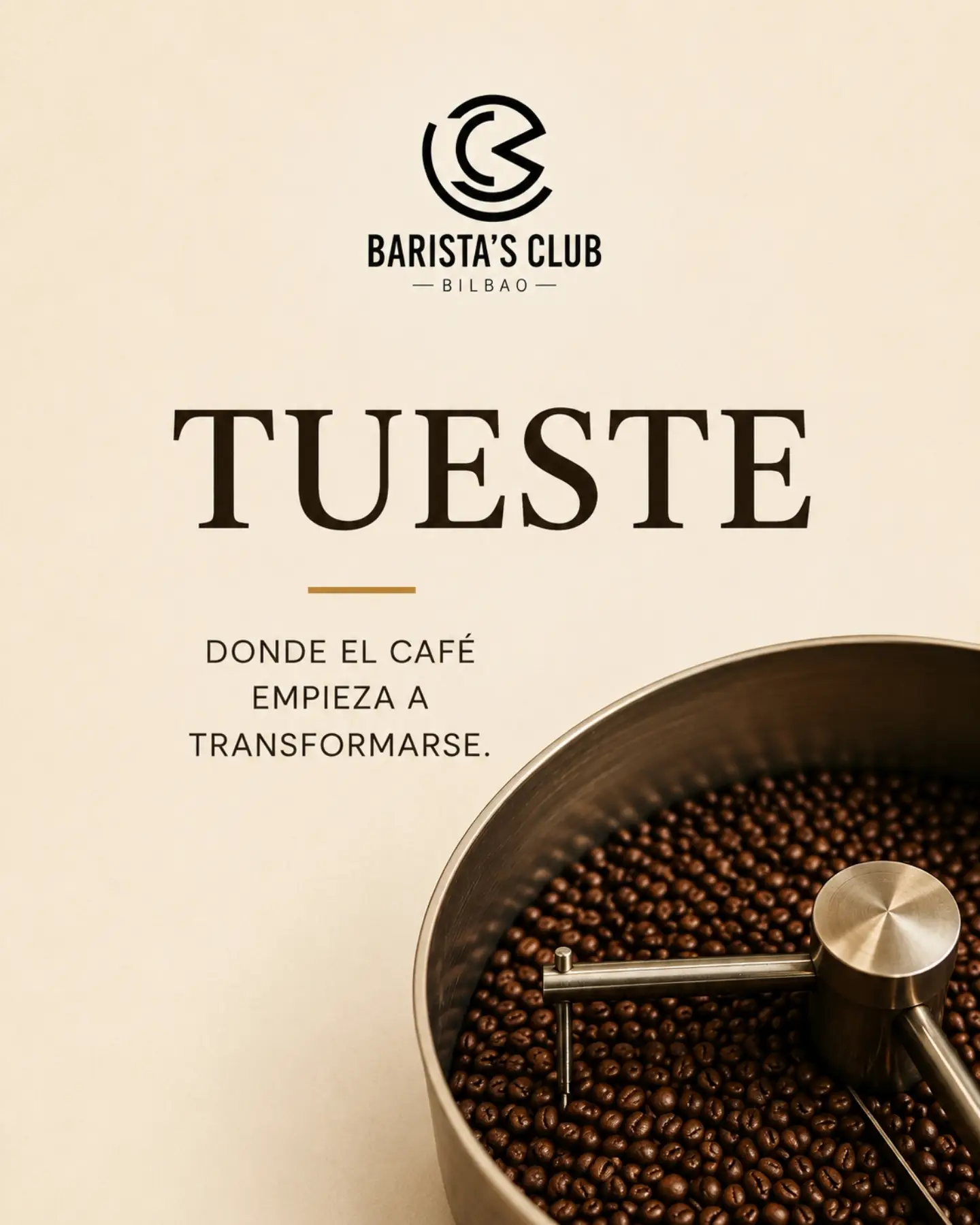 Creatividad de Café y Educación sobre el tueste y la transformación del café verde.